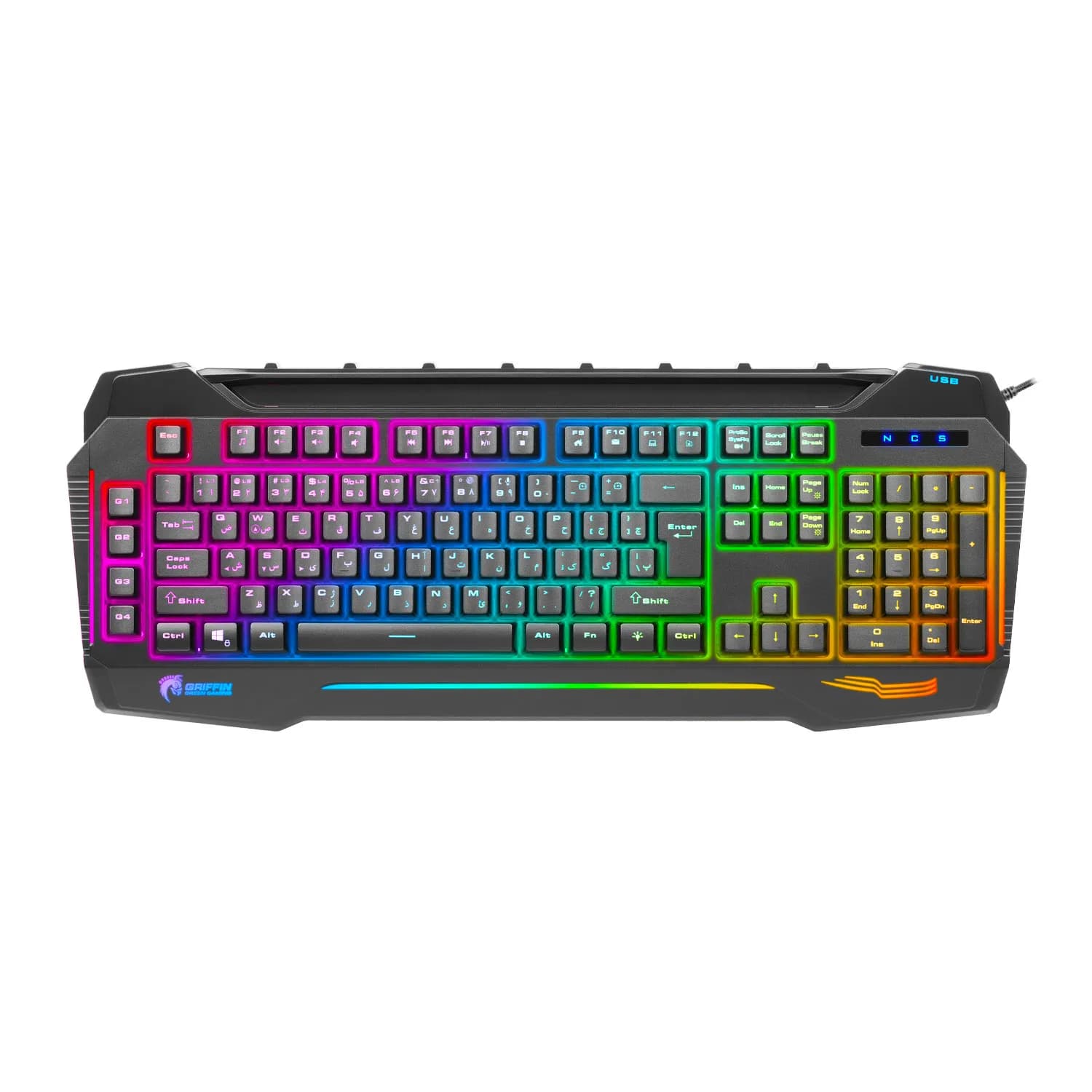 کیبورد گیمینگ RGB گرین مدل GK702-RGB