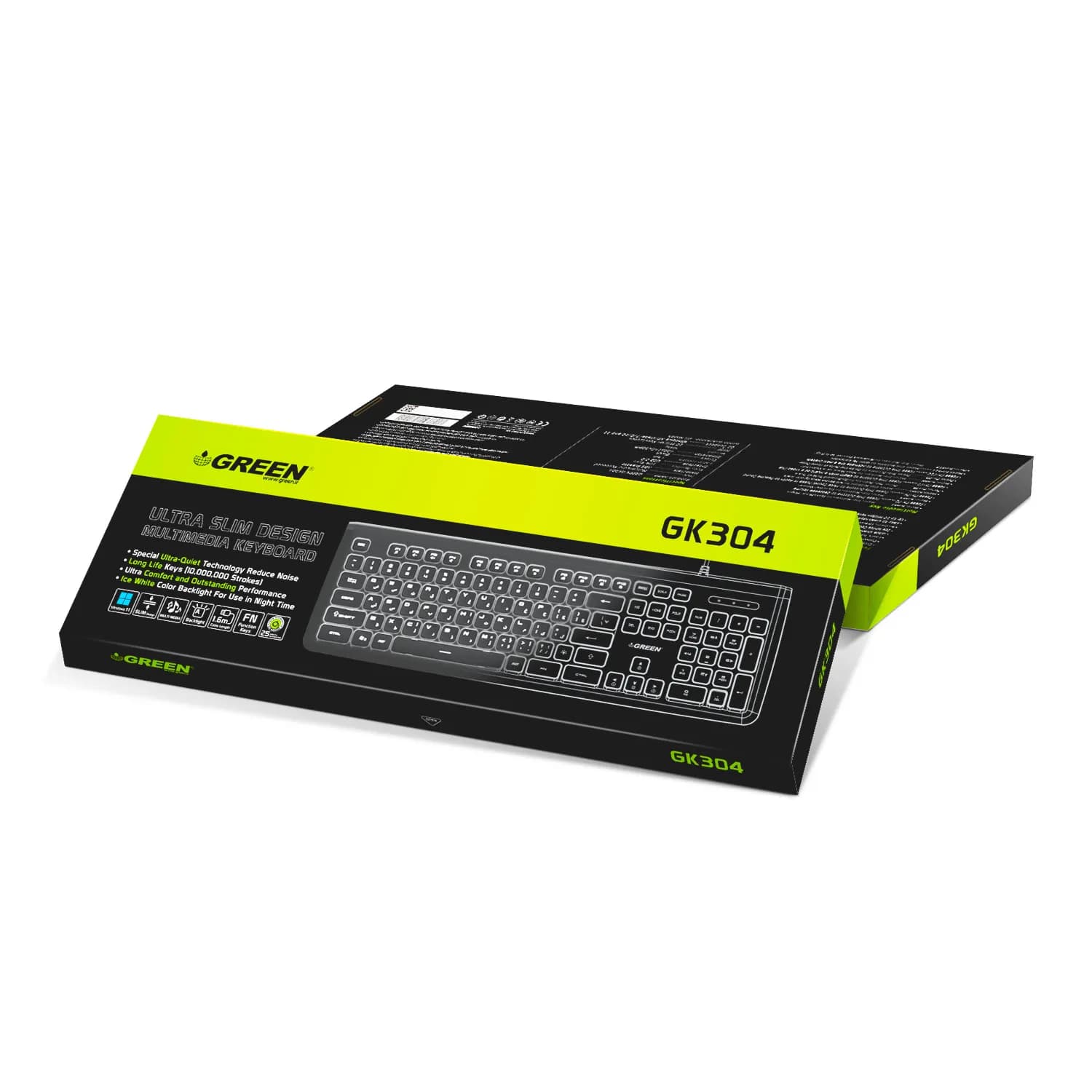 کیبورد با سیم گرین مدل GK304