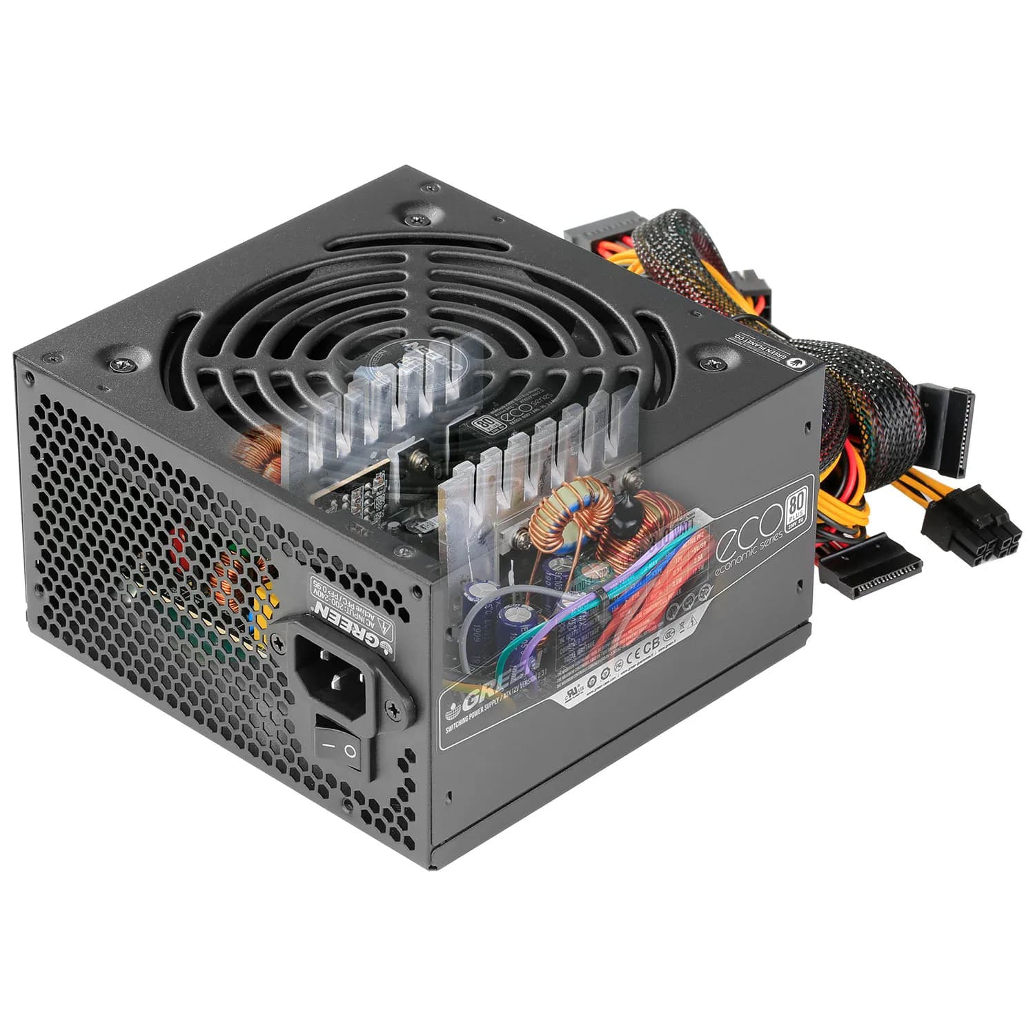 منبع تغذیه کامپیوتر گرین مدل GP350A-ECO Rev3.1