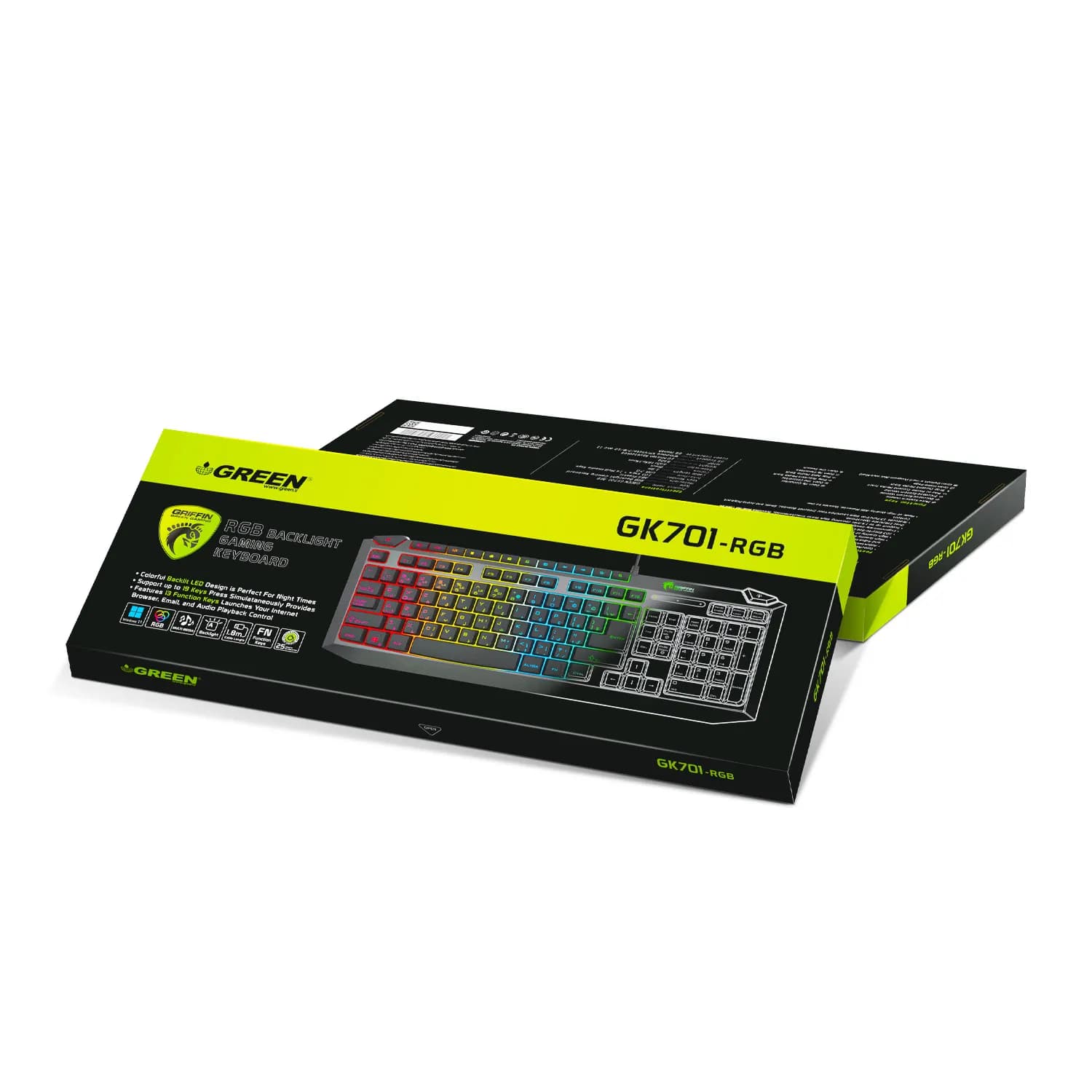 کیبورد گیمینگ RGB گرین مدل GK701-RGB