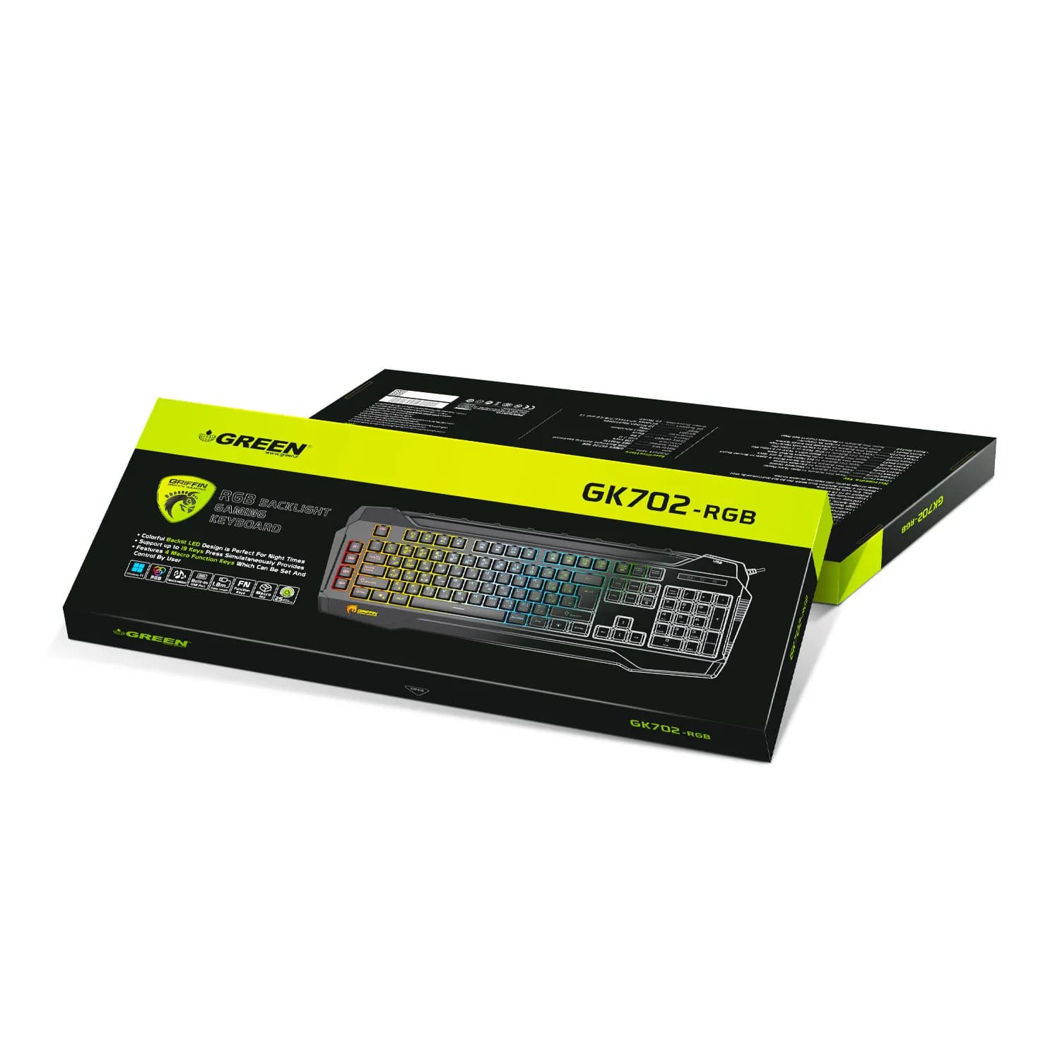 کیبورد گیمینگ RGB گرین مدل GK702-RGB