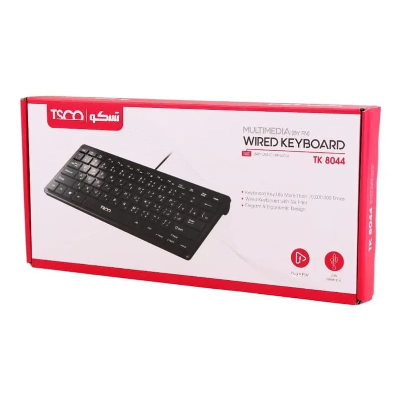 کیبورد با سیم تسکو مدل TK 8044